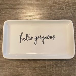 Rae Dunn by Magenta Ceramic Hello Gorgeous Tray
